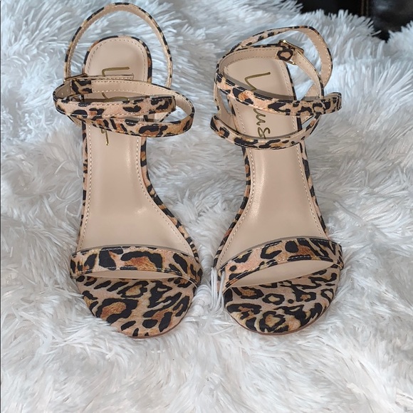NWT Leopard tie around the ankle heels - Picture 2 of 4